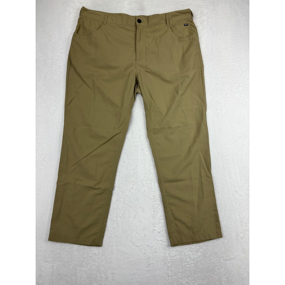 Rohan Mens 42x28 Technical Travel Hiking Pants Khaki Tan Straight Leg 42R